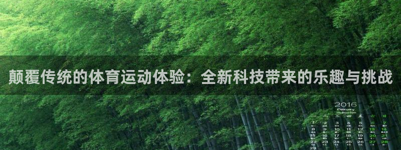 yy易游官网下载平台注册流程视频：颠覆传统的体育运动